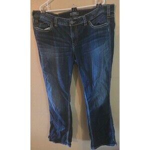Silver Jeans Co Frances 18 Bootcut Dark Wash Thick Stitch Size 24x33